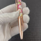 Rose Gold "Elegant Swirl" Handmade Glasgow Ballpoint Pen. One of a Kind, Handcrafted by Highlander Pen in CO. Box, Ink, & Sleeve Included. [ML-BP-1212-01]