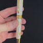 Elegant “Calacatta Gold Marble” Gold Fountain Pen