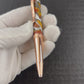 Rose Gold "Caramel Latte" Handmade Glasgow Ballpoint Pen. One of a Kind, Handcrafted by Highlander Pen in CO. Box, Ink, & Sleeve Included. [ML-BP-1205-02]