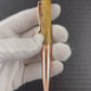 Rose Gold Exotic Figured Camphor Handmade Glasgow Ballpoint Pen. One of a Kind, Handcrafted by Highlander Pen. Box, Ink, & Sleeve Included. [ML-BP-1209-04]